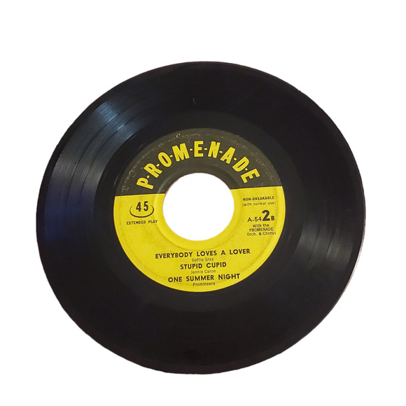 Stupid Cupid Jennie Caron One Summer Night Promineers The Kay's teen pop 45 RPM - Picture 2 of 4
